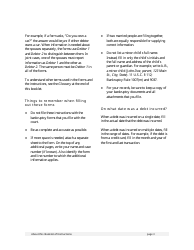 Instructions for Bankruptcy Forms for Individuals, Page 5