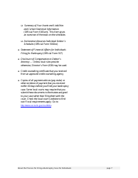 Instructions for Bankruptcy Forms for Individuals, Page 9