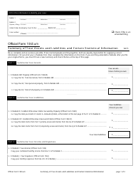 Document preview: Official Form 106SUM Summary of Your Assets and Liabilities and Certain Statistical Information