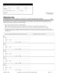 Official Form 106G Schedule G Executory Contracts and Unexpired Leases