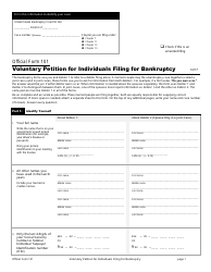 Official Form 101 Download Fillable PDF Or Fill Online Voluntary ...