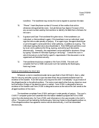 Instructions for Form 2100AB Transfer of Claim Other Than for Security and Notice, Page 2