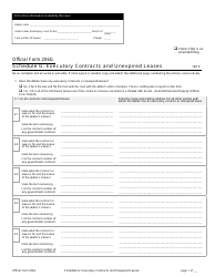 Document preview: Official Form 206G Schedule G Executory Contracts and Unexpired Leases