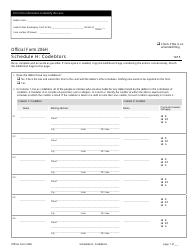 Document preview: Official Form 206H Schedule H Codebtors
