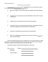 Form B2500B Summons and Notice of Pretrial Conference in an Adversary Proceeding, Page 2