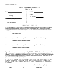 Document preview: Form B2500D Third-Party Summons