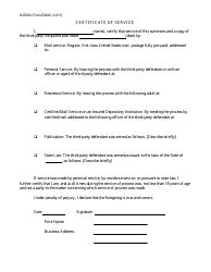 Form B2500D Third-Party Summons, Page 2