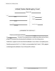 Document preview: Form B2610A Judgment by Default