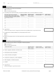 Official Form 206A/B Schedule A/B &quot;Assets - Real and Personal Property&quot;, Page 6