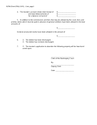 Form B2700 Notice of Filing of Final Report of Trustee, Page 2