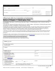 Form 309F Notice of Chapter 11 Bankruptcy Case