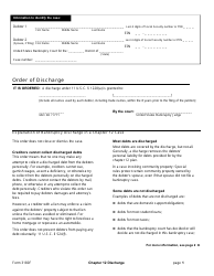 Official Form 3180F &quot;Order of Discharge&quot;