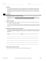 Official Form 425B Disclosure Statement for Small Business Under Chapter 11, Page 4
