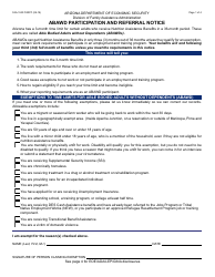 Document preview: Form FAA-1530 FORFF Abawd Participation and Referral Notice - Arizona