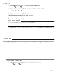 Form AO243 Motion Under 28 U.s.c. 2255 to Vacate, Set Aside, or Correct Sentence by a Person in Federal Custody, Page 6
