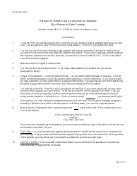 Form AO241 Petition Under 28 U.s.c. 2254 for Writ of Habeas Corpus by a Person in State Custody