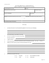 Form AO241 Petition Under 28 U.s.c. 2254 for Writ of Habeas Corpus by a Person in State Custody, Page 2