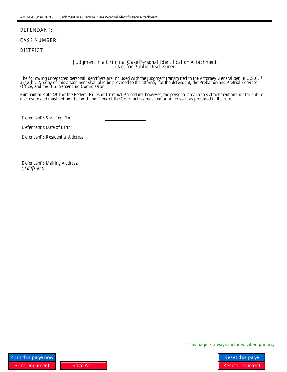 Form AO245D Judgment in a Criminal Case (For Revocation of Probation or Supervised Release), Page 21