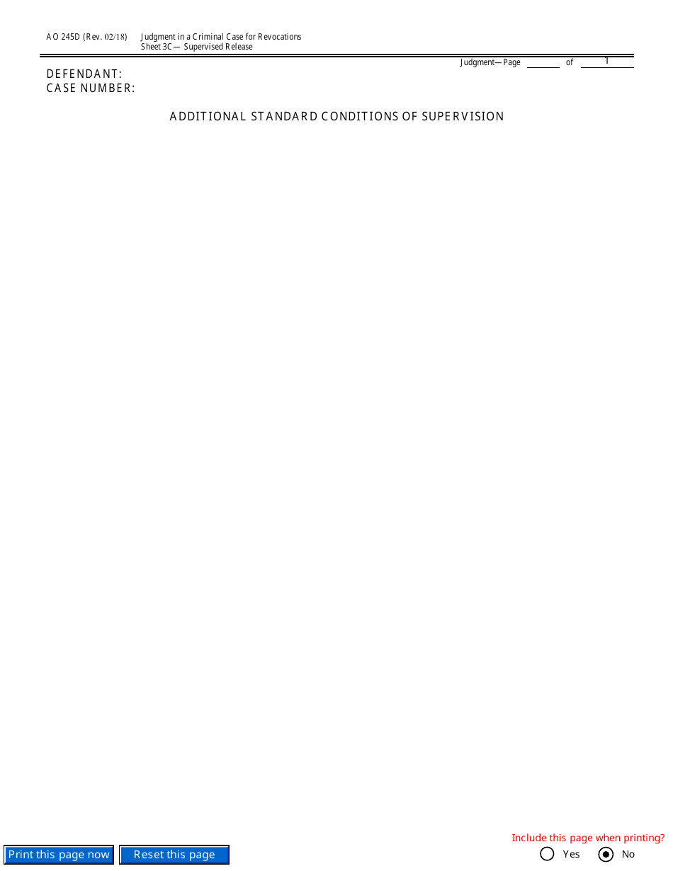 Form AO245D Judgment in a Criminal Case (For Revocation of Probation or Supervised Release), Page 8