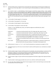 Instructions for Form AO40A Attendance and Transcripts of United States Court Reporters, Page 3