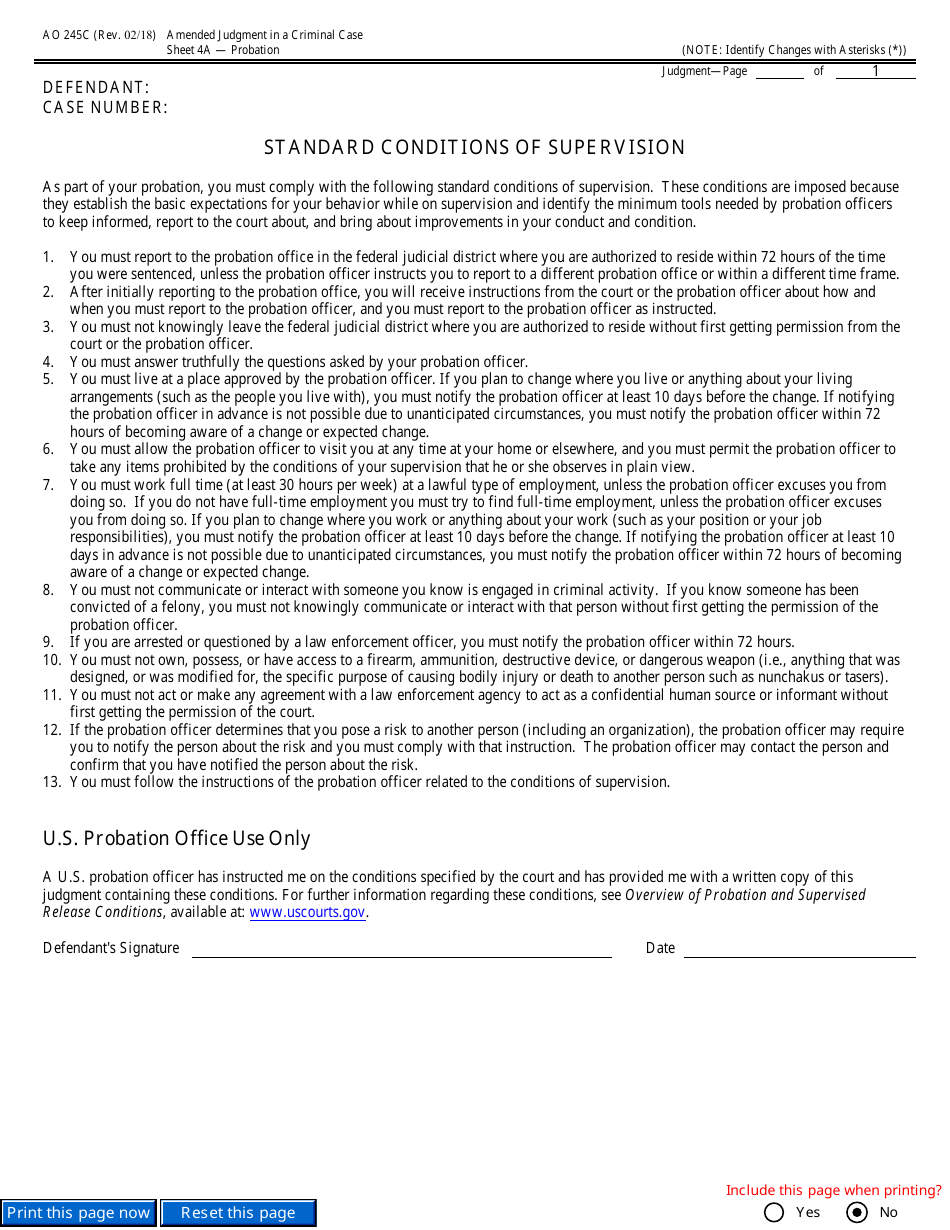 Form AO245C Amended Judgment in a Criminal Case, Page 11