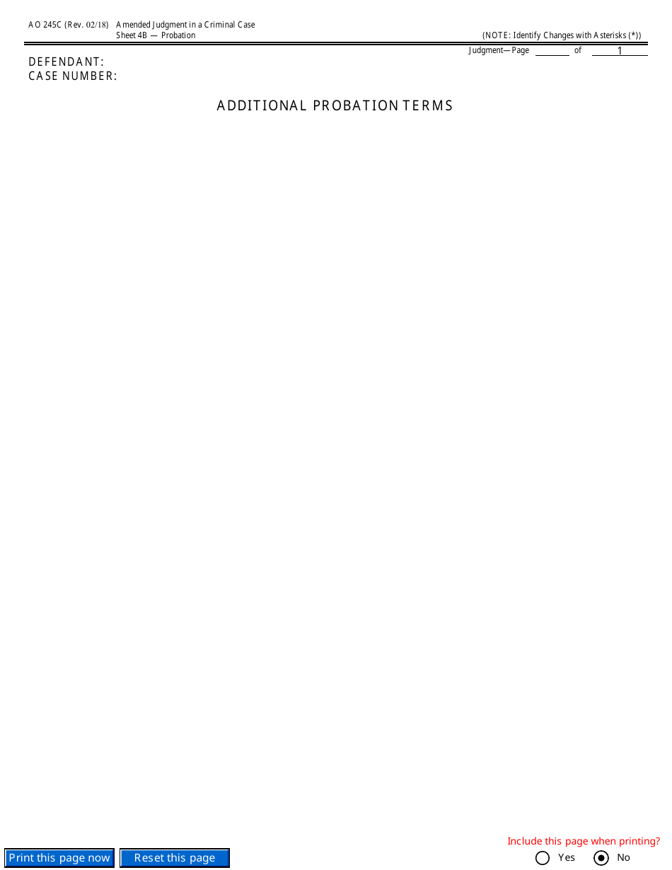 Form AO245C Amended Judgment in a Criminal Case, Page 12