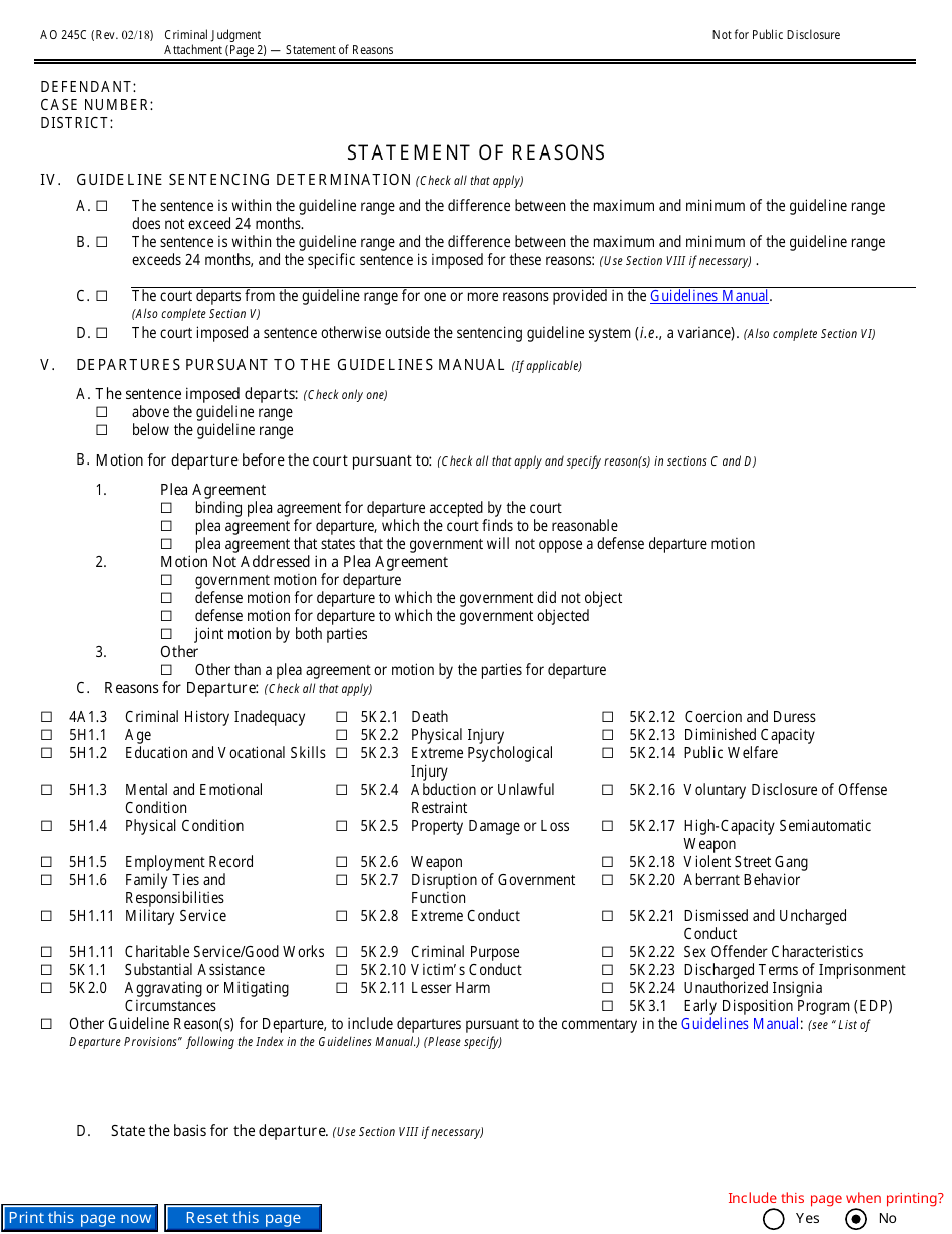 Form AO245C Amended Judgment in a Criminal Case, Page 23