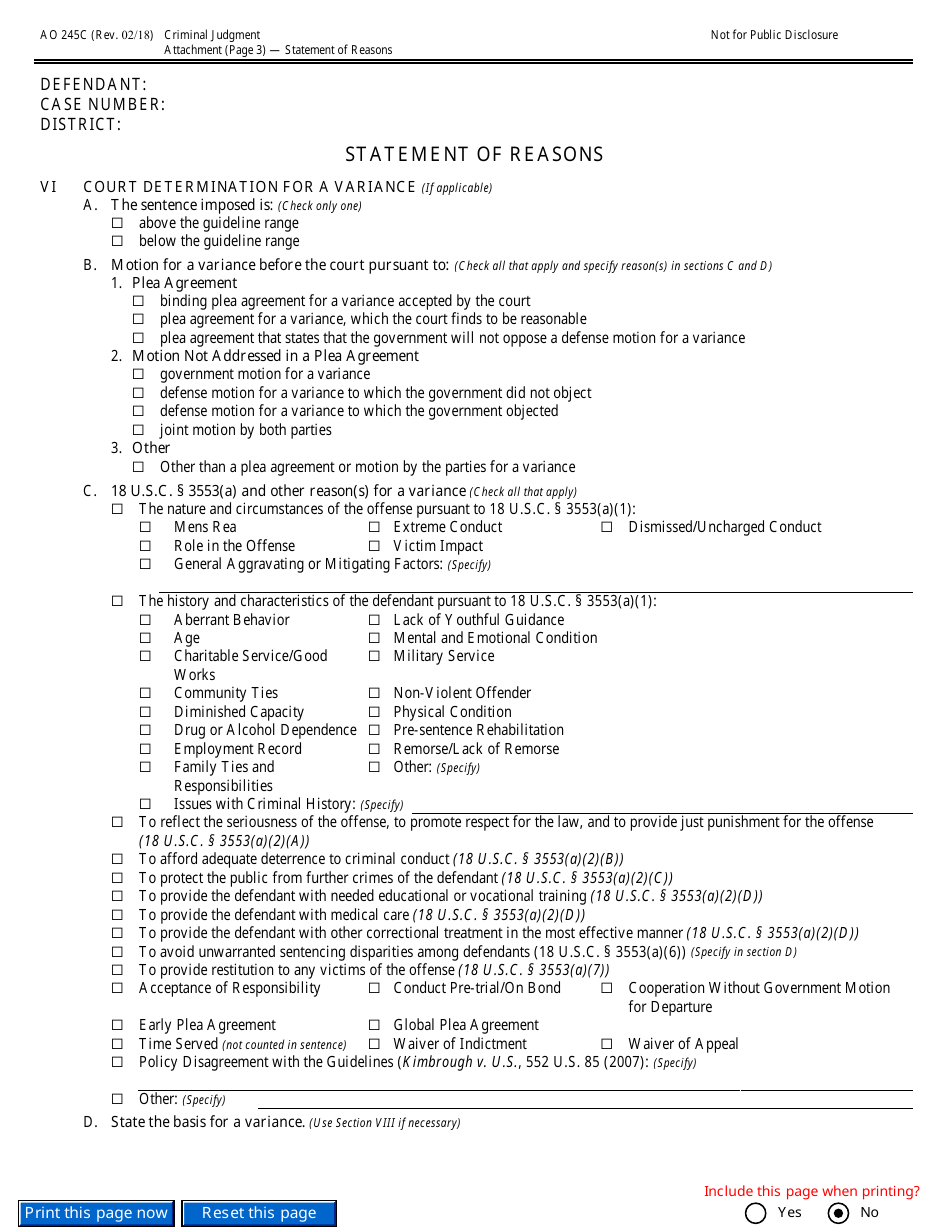 Form AO245C Amended Judgment in a Criminal Case, Page 24