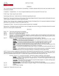 Form AO435 Transcript Order, Page 2