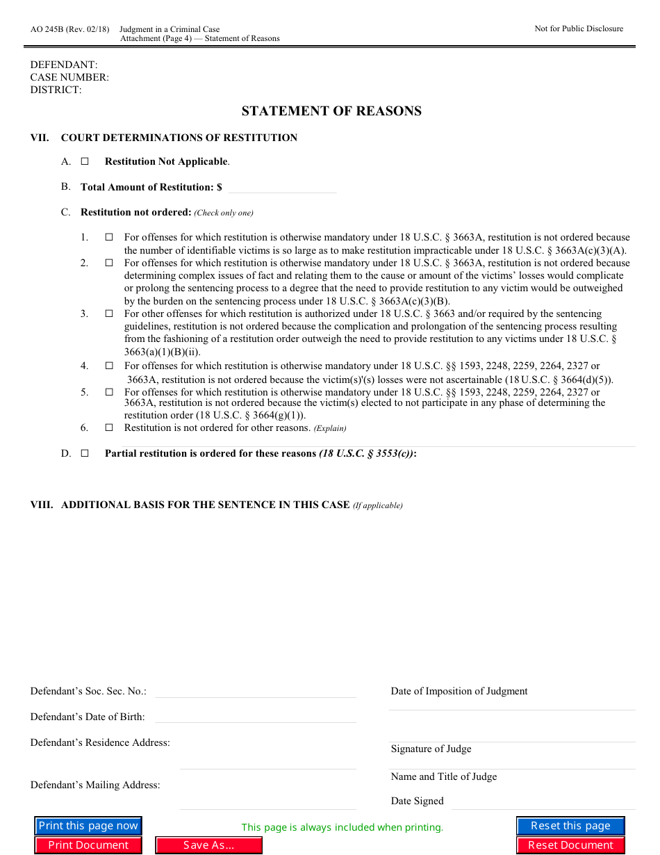 Form AO245B Judgment in a Criminal Case, Page 25