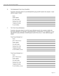 Form Pro Se11 Third - Party Complaint, Page 2