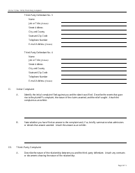 Form Pro Se11 Third - Party Complaint, Page 3