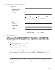 Form Pro Se14 Complaint for Violation of Civil Rights, Page 3