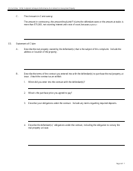 Form Pro Se9 Complaint to Require Performance of a Contract to Convey Real Property, Page 4