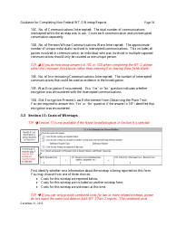 Instructions for Form WT-2 Non-federal Wiretap Reports, Page 19