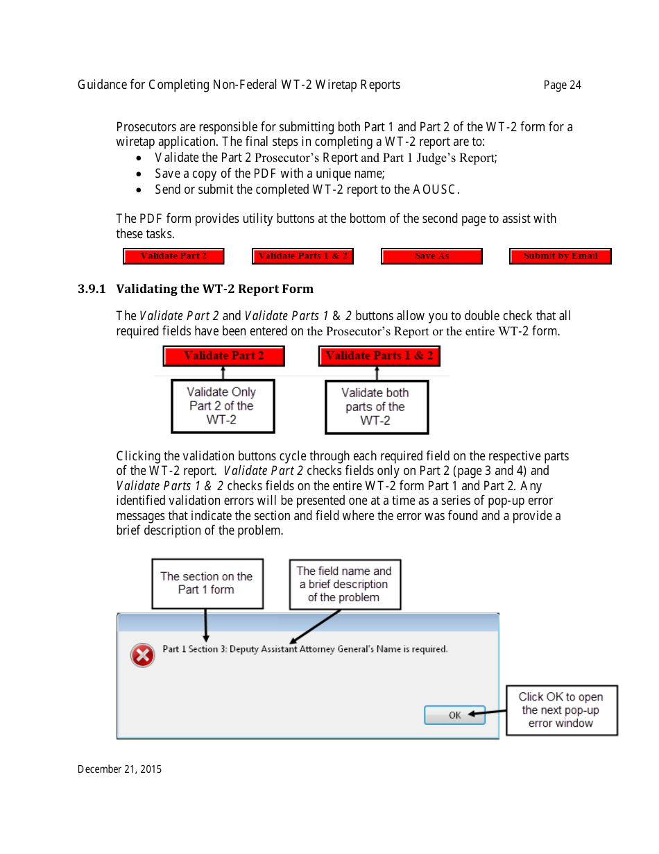 Instructions for Form WT-2 Non-federal Wiretap Reports, Page 25