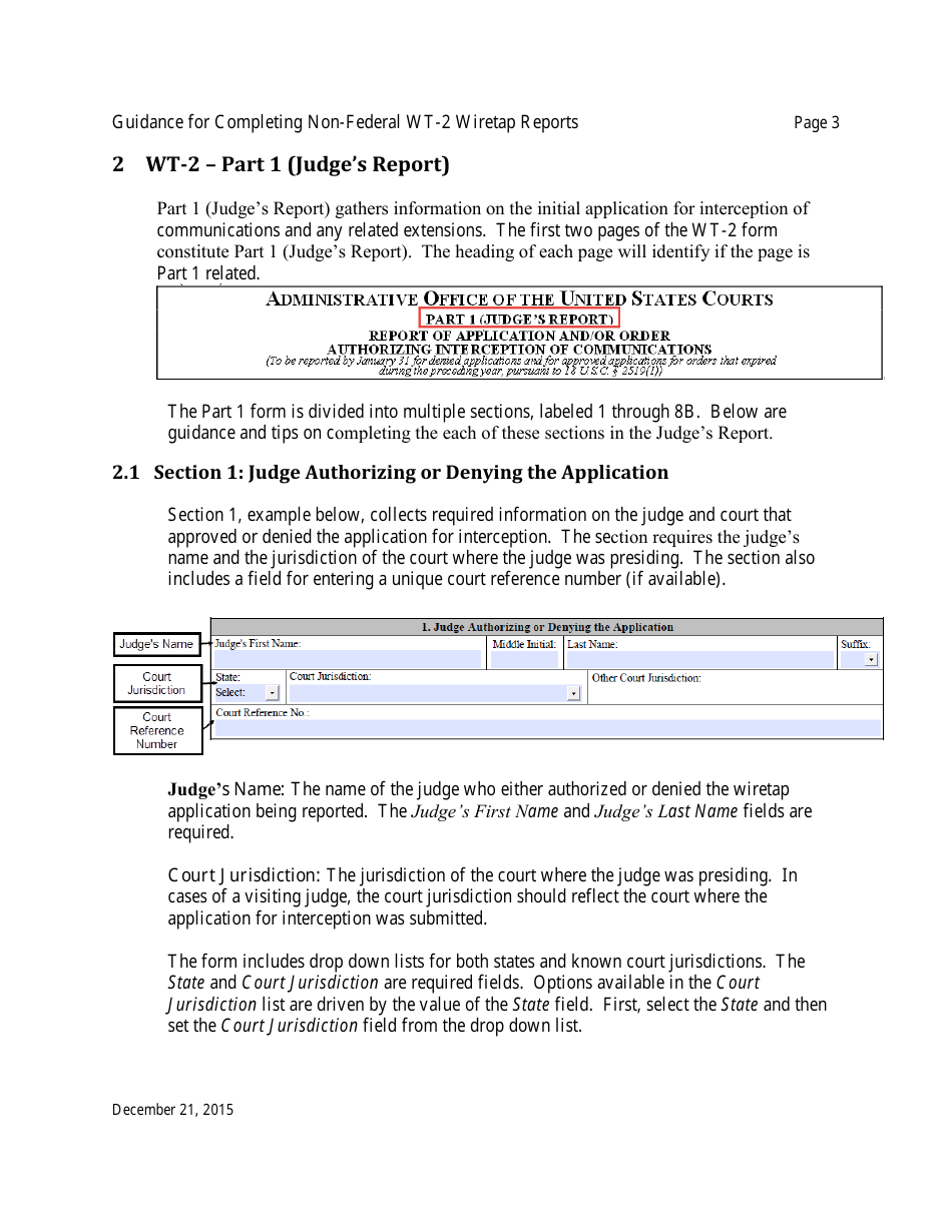 Instructions for Form WT-2 Non-federal Wiretap Reports, Page 4