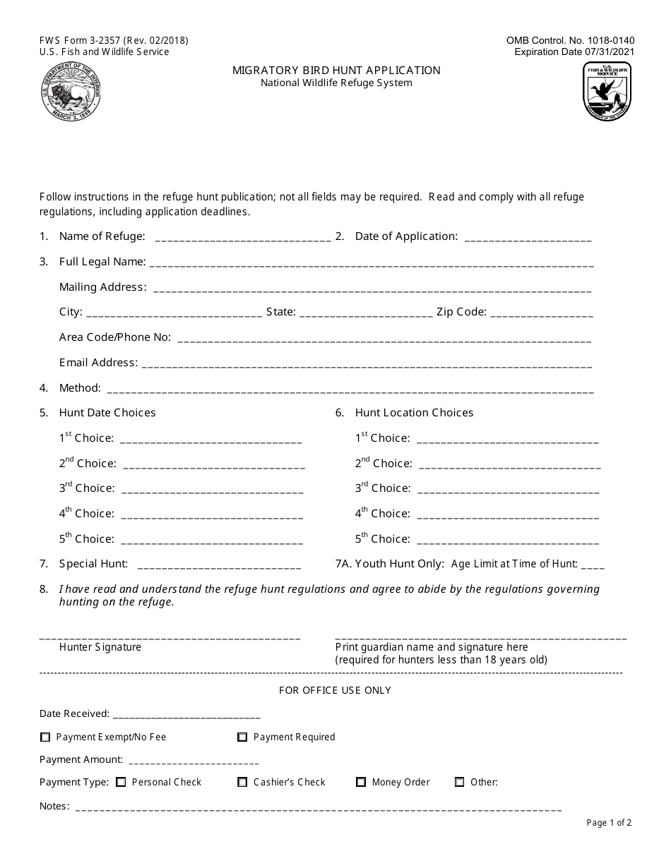 FWS Form 3 2357 Fill Out Sign Online And Download Fillable PDF fws-form-3-2357-fill-out-sign-online-and-download-fillable-pdf