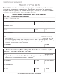 Form CMS-20031 &quot;Transfer of Appeal Rights&quot;