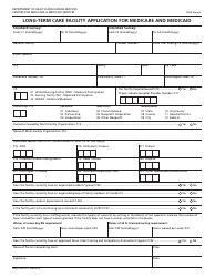 Form CMS-671 &quot;Long-Term Care Facility Application for Medicare and Medicaid&quot;