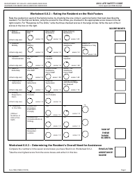 Form CMS-2786M Worksheet for Determining Evacuation Capability - Intermediate Care Facilities for Individuals With Intellectual Disabilities (Existing Facilities Only) - 2012 Life Safety Code, Page 2