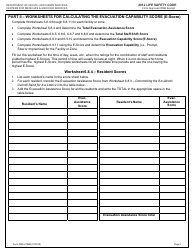 Form CMS-2786M Worksheet for Determining Evacuation Capability - Intermediate Care Facilities for Individuals With Intellectual Disabilities (Existing Facilities Only) - 2012 Life Safety Code, Page 3