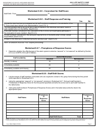 Form CMS-2786M Worksheet for Determining Evacuation Capability - Intermediate Care Facilities for Individuals With Intellectual Disabilities (Existing Facilities Only) - 2012 Life Safety Code, Page 4
