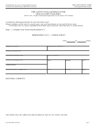 Form CMS-2786T &quot;Fire Safety Evaluation System - Health Care Facilities - 2012 Life Safety Code&quot;