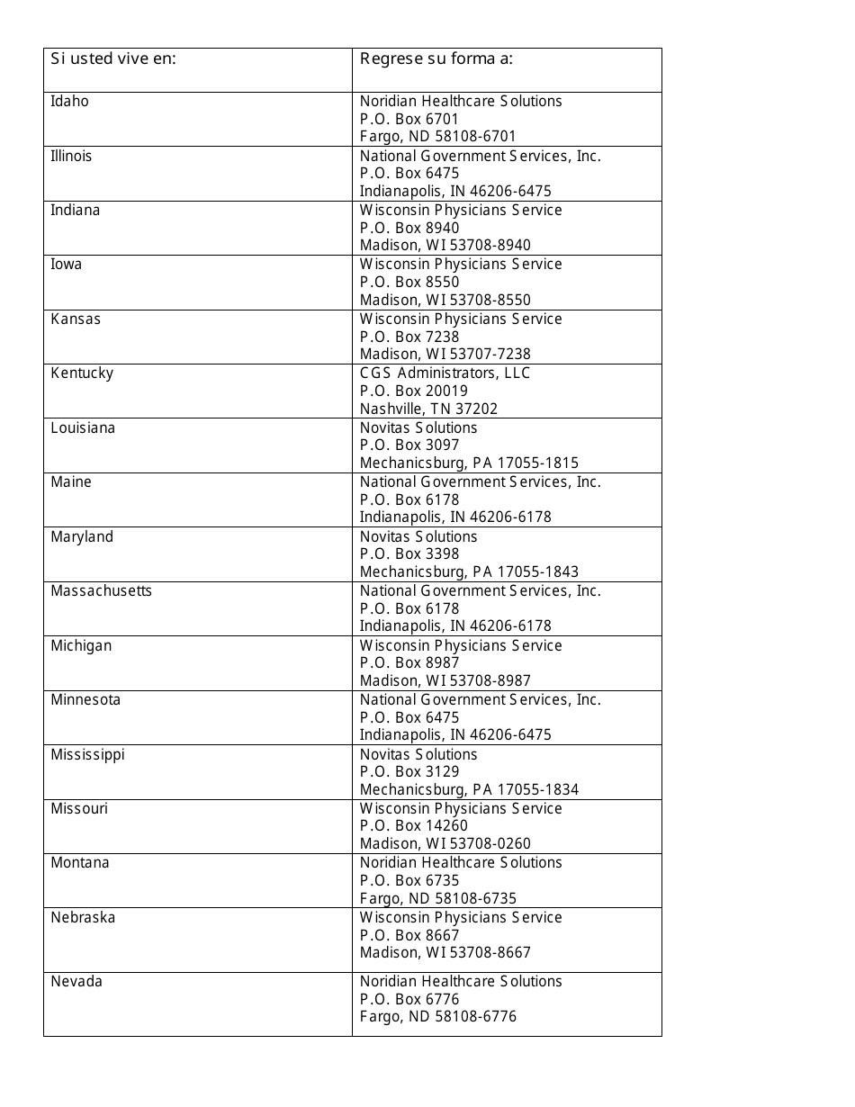 Formulario CMS-1490S Peticion Del Paciente Para Pagos De Medicare (Spanish), Page 3