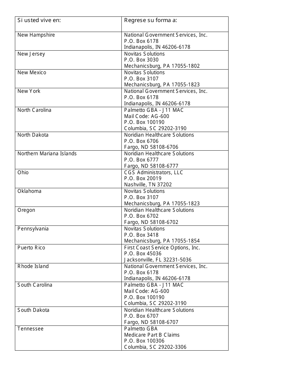 Formulario CMS-1490S Peticion Del Paciente Para Pagos De Medicare (Spanish), Page 4