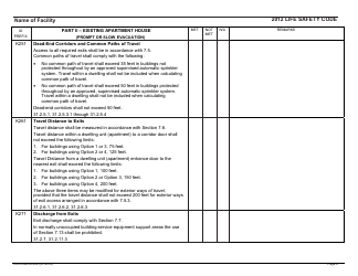Form CMS-2786X Fire Safety Survey Report - Intermediate Care Facilities With Intellectual Disabilities (Apartment House) - 2012 Life Safety Code, Page 6
