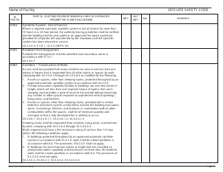 Form CMS-2786W Fire Safety Survey Report - Intermediate Care Facilities for Individuals With Intellectual Disabilities (Large Facilities) - 2012 Life Safety Code, Page 13