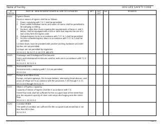 Form CMS-2786W Fire Safety Survey Report - Intermediate Care Facilities for Individuals With Intellectual Disabilities (Large Facilities) - 2012 Life Safety Code, Page 19