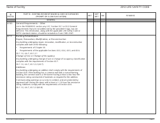 Form CMS-2786W Fire Safety Survey Report - Intermediate Care Facilities for Individuals With Intellectual Disabilities (Large Facilities) - 2012 Life Safety Code, Page 3